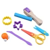 Custom color children eco-friendly plasticine clay toy Modeling Playdough tools set kit