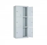 Custom Design steel line furniture metal locker cabinet 6 doors for gym steel commercial clothes storage locker