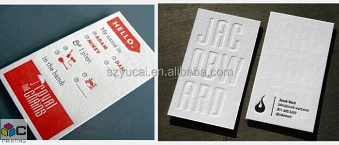 Custom environmentally friendly Offset printing or silkscreen black clear plastic business cards