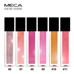 custom lipstick Wholesale Cosmetic Private Label Glitter liquid lipstick moisturizing lip gloss