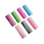 Custom Logo Multi Color Simple Plastic Wide tooth Hair Comb Shower Hair Brush Promotional Gift Comb