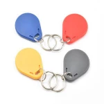 custom logo plastic 125KHz RFID key fob for access control