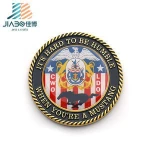 custom metal british supplies coin print with epoxy