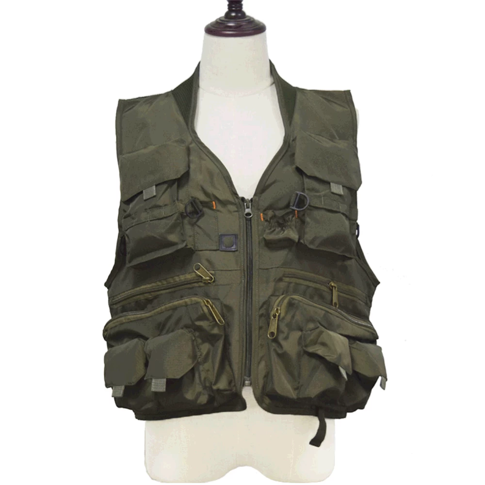 Custom Multi-pockets Outdoor Quick Dry Hunting Multi-functional  Fashion Hiking Vest Fly Fishing Vest