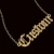 Import Custom name women necklace earrings pendant letter bracelet gold jewelry set from China