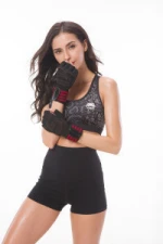 Custom Other Sports Half Finger Women Workout Fitness Gym Gloves