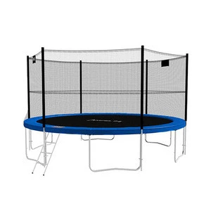 Custom Outdoor Fitness Equipment 10ft Trampoline Park With Protective Net