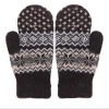 custom patterns super soft thick mittens double layers brushed inner snowflake women&#039;s winter gloves