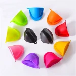 Custom Printed High Quality Kitchen Heat Resistant Pot Holders Silicone Oven Mitt