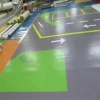 custom pvc laminate functional sports flooring with ladder, clocks,combos