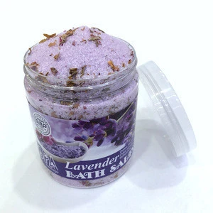 Custom Shower Bath lavender bath salt whitening scrub private label