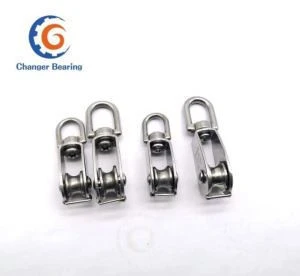 Custom stainless steel 304 M15 cast wire roller pulley rope pulley
