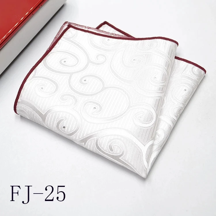 Custom Woven Tie Set Pocket Square 100% Silk Men Embroidery Handkerchief
