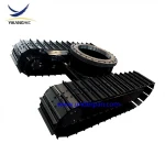 Customized design the hydraulic rock drilling rig steel track undercarriages