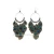 Import Customized Fashion Woman Feather Natural Peacock Feather Earrings from China
