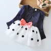 Cute Baby Girl Dress Cotton Children Kids Baby Girls Dresses Baby Autumn Clothing For School Casual Wear Clothes Girl