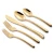 Import Cutlery set stainless steel gold cutlery stainless steel flatware gold plated from China