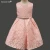 Import D0082 infant sundress pink lace bow baby girl spring baby dresses for weddings from China