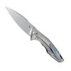 D2 folding knife with high-quality all-metal titanium alloy handle plate lock mechanism