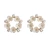 Import Dainty design jewelry fashion Baroque fresh water pearl earrings women shell flower stud earrings from China