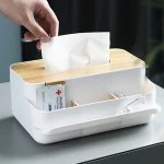 desk top empty custom printed decorative tissue box