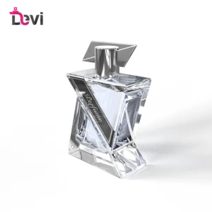Devi Unique Design Glass Perfume Bottles 100ML Luxury Mens Parfum Bottle Fragrance Sprayer Atomizer Refillable Empty Container