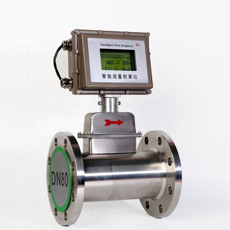 Buy Digital Gas Air Turbine Flow Meter With Display 4-20ma Output ...