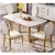 Dining Room Furniture Luxury Marble Modern Dinning Table Set 6 Chairs