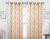 Import Direct selling printing small flower finished product perforated linen yarn curtain from China