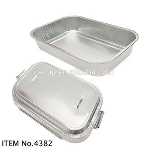 disposable air aluminum foil takeaway containers with lid