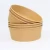 Import Disposable paper bowl for hot food heatproof withstand high temperature heating in microwave oven brown kraft paper salad bowl from China