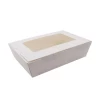 disposable take out salad box food packaging cardboard boxes with window take away container