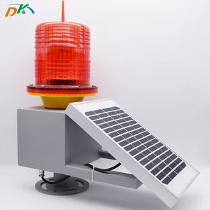 DK LED Solar Airport Runway Aircraft Light LED Safety Obstruction Flasher Light