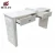 Double manicure table leather front nail station salon  furniture