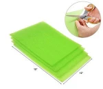 Dualplex 4 Pack Fruit & Veggie Life Extender Liners for Fridge Mat Refrigerator Drawers Washable Pads