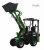 Import Earth moving machinery 0.6 ton small wheel type loader with backhoe attachment for digging from China