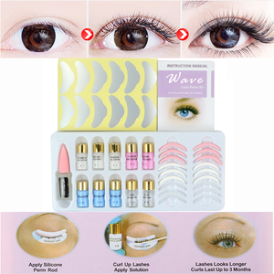 Easy To Use Eyelash Lift Perm Mini Kit WIth Silicone Lash Perm Rods And Four Perm Lotions