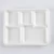 Import Eco-friendly 5 grid salad disposable bagasse food packaging plate biodegradable fruit tray disposable meat tray from China