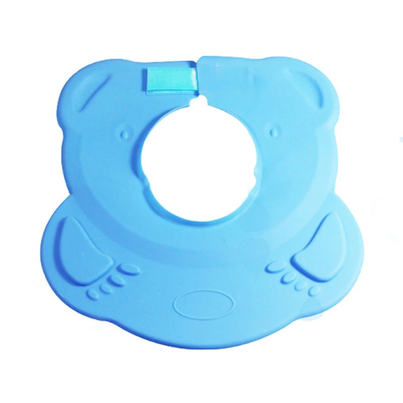 Eco-Friendly baby shower protective cap Adjustable silicone baby shower bathing cap