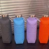 Eco Friendly Bpa Free Silicone Collapsible Water Bottle 700ml Gym Foldable Leakproof Water Bottle For Fitness