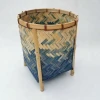 Eco-friendly round bamboo woven flower basket home storage basket high quality hot sale