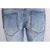 Import Edge denim custom back patch distressed blue denim ripped skinny jeans men from China