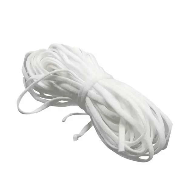 Elastik bant/1 inch Width Braided Elastic Cord/Elastic Band/Elastic Rope//Heavy Stretch Knit Elastic Spool (Black or white)