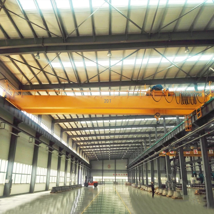 electric doublebeam motor driven 18ton overhead crane with ac motor