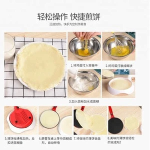electric rotating crepe maker machine/pancake maker with non stick surface and automatic temperature control