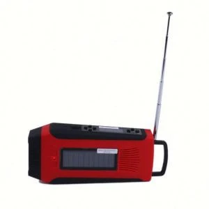 Emergency Multi-Function Solar Dynamo LED Flashlight Radio Portable Hand Crank Power Bank AM/FM Radio