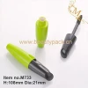 empty mascara tube packaging with silicone brush/matte mascara container