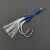 Import ERRANTRY 1pcs PE Line Luminous Feather Solid Ring Jigging Spoon Fishhook Metal Jig Assist Hook from China