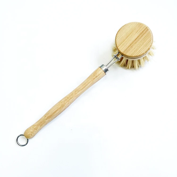 ESD Household Biodegradable Kitchen Cleaning Wood Scrubber Bamboo Dish Brush