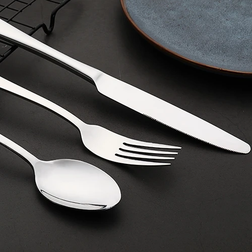 European Style 4pcs Stainless Steel Cutlery Set Spoon Fork Set Inox Restaurant Knife And Fork Dinner